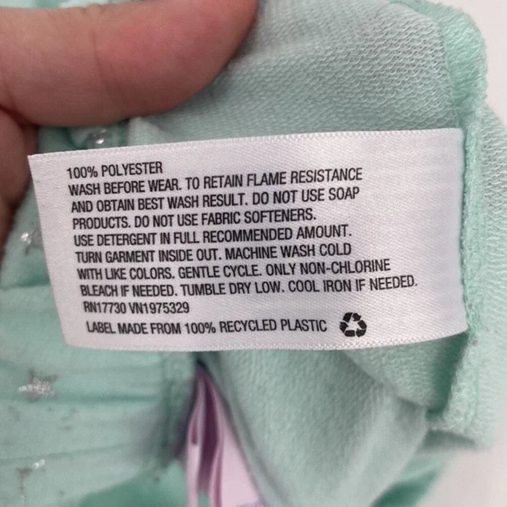 more than magic jogger pajama sweat pants light blue constellations L 10/12